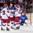 COLOGNE, GERMANY - MAY 7: Russia's Alexander Barabanov #21, Ivan Provorov #29, Ivan Telegin #7 and Sergei Andronov #11 celebrate after a third period goal against Italy during preliminary round action at the 2017 IIHF Ice Hockey World Championship. (Photo by Andre Ringuette/HHOF-IIHF Images)


